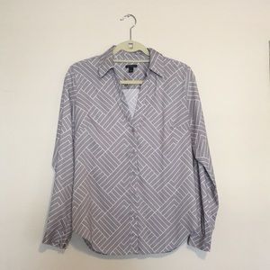 Ann Taylor Geometric blouse